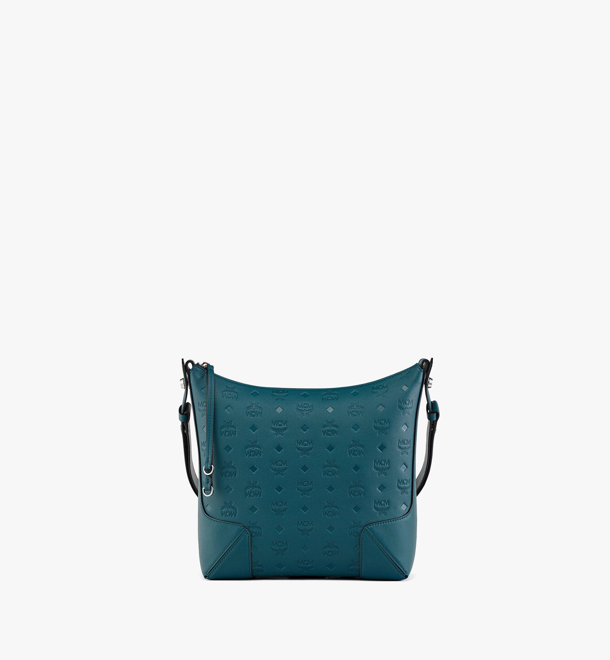 Aren Hobo Bag in Embossed Monogram Leather 1